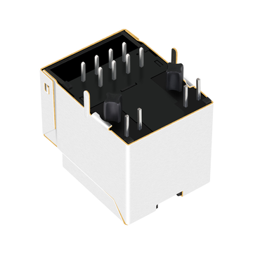 Halo HFJV1-1G02-L17RL Compatible LPJD0705B24NL RJ45 Gigabit Vertical Jack With 1000 Base-T Magnetics Orange&Green/Green Leds image 2