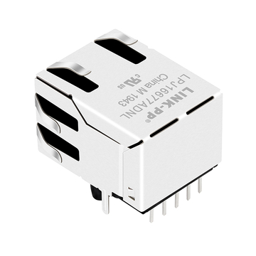 Совместимость с ARJM11C7-114-BA-EW2 LINK-PP LPJ16677ADNL 10/100 Base-T Single Port RJ45 POE Magnetics Jack Tab Up Yellow/Green Led image 2