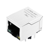LPJ4514BENL 10/100 Base-T RJ45 Magnetics Connector With PoE Tab Down Green/Yellow Led thumb image 1