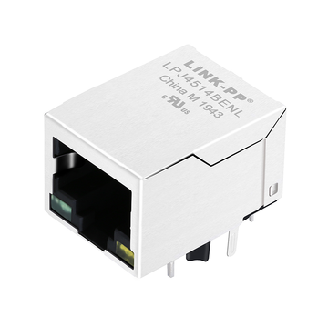 LPJ4514BENL 10 100 base-t poe rj45 magjack tab down green yellow led