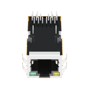 Halo HFJT1-10GHPE-L21RL Compatible LPJM96282AGNL 10G Base-T RJ45 POE+ magjack Single Port Tab Up Yellow/Green Led image 4
