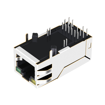 Halo HFJT1-10GHPE-L21RL Compatible LPJM96282AGNL 10G Base-T RJ45 POE+ magjack Single Port Tab Up Yellow/Green Led image 5