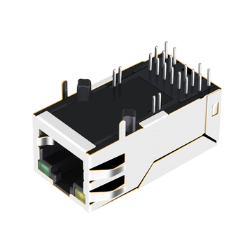 LPJM96282AGNL 10G Base-T RJ45 POE+ magjack Single Port Tab Up Yellow/Green Led image 5