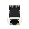 Halo HFJT1-10GH4PE-L21RL Compatível LPJMP96282AGNL 10G Base-T RJ45 POE++ ethernet Magjack Connector Tab Up LED amarelo/verde imagem do polegar 4