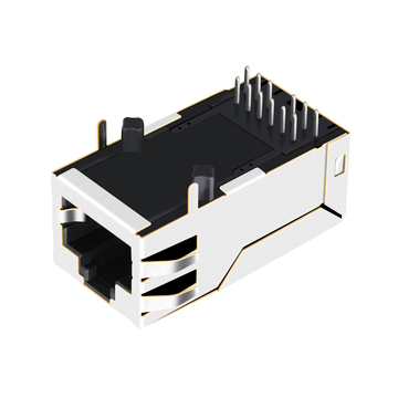 LPJM9661CNL 10G Base-T RJ45 Магнитный Ethernet-разъем, один порт, крепление вверх, без светодиода, изображение 2