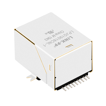 Wurth 7498111001A Compatible LPJG19018CNL Single Port SMD RJ45 Magnetics Connector Tab Up Without Led image 2