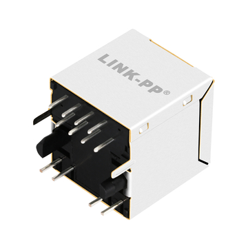 Belfuse SI-46006-F Совместимый с LPJD0012NFNL вертикальный RJ45 Ethernet-разъем RJ10 RJ100 для печатной платы, зеленый/зеленый светодиод, изображение 4