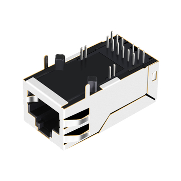 Halo HFJT1-2GH4PRL Compatible LPJTP95282-8CNL 2.5G Base-T integrated rj45 magjack PoE++ Single Port Tab Up Without Led image 3