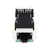 Halo HFJT1-2GH4P-L11RL Compatible LPJTP95282-8AWNL 2.5G Base-T rj45 Integrated Connector Modules PoE++ Single Port Tab Up Green/Green Led thumb image 2