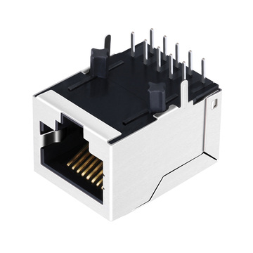 Совместимый с Pulse JKM-U0006NL LPJG0887DNL 1000 Base-T RJ45 1x1 порт Gigabit, магнитный разъем, фиксатор вниз, без светодиода, изображение 3