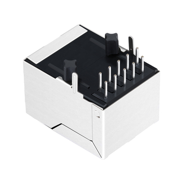 Совместимый с Pulse JKM-U0006NL LPJG0887DNL 1000 Base-T RJ45 1x1 порт Gigabit, магнитный разъем, фиксатор вниз, без светодиода, изображение 4