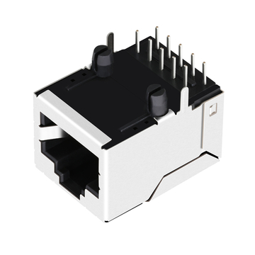 Совместимость с ARJM11D7-114-NN-CW2 LINK-PP LPJ16277DNL 10/100 Base-T Однопортовый RJ45 POE трансформаторный разъем, вкладка вверх, без светодиода, изображение 2