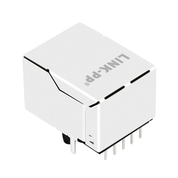 LPJ16277DNL 10/100 Base-T Однопортовый RJ45 POE трансформаторный разъем, вкладка вверх, без светодиода, изображение 4
