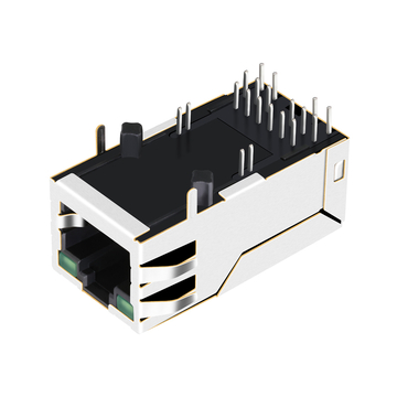 Halo HFJT1-5GH4P-L11RL Совместимый с LPJQP95282-8AWNL 5G Base-T RJ45 LAN трансформатор PoE++ Магнитный разъем Однопортовый с врезкой Зеленый/Зеленый светодиод изображение 3