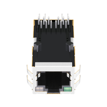 LPJK0036A105NL Трансформатор RJ45, 1x1 порт, разъем для печатной платы, магниты 1000 Base-T, вкладка вверх, зеленый/зеленый и оранжевый светодиод, изображение 2