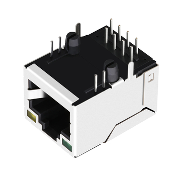 Совместимый с Tyco 2250067-6 разъем RJ45 8P8C для печатных плат, однопортовый сетевой разъем Ethernet 100 Base-T с цоколем E100 и зелено-желтым светодиодом (изображение 4).