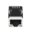 LPJ16264B28NL Porta única RJ45 8P8C fêmea PCB Jack Conector de rede Ethernet 100 Base-T Tab Up Verde/Amarelo LED polegar imagem 5