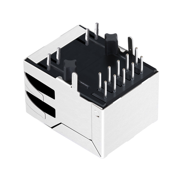 Совместимый с Halo HFJ11-1G11E-L11RL разъем RJ45 RJ45 для печатной платы LPJG0826-8GFNL 1000 Base-T с трансформатором, зеленый/зеленый светодиод, контакт вниз, один порт, изображение 2