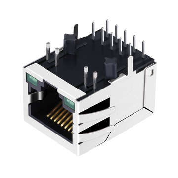Совместимый с Halo HFJ11-1G11E-L11RL разъем RJ45 RJ45 для печатной платы LPJG0826-8GFNL 1000 Base-T с трансформатором, зеленый/зеленый светодиод, контакт вниз, один порт, изображение 5