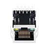 LPJG0918-8GENL 1000 Base-T rj45 female connector pcb mount 1x1 Port Mag jack Green/Yellow Led Tab Down thumb image 4