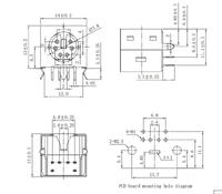 LINK-PP LPPJ6002-P PS/2 Purple Connectors 6 PIN