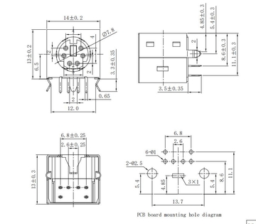 LINK-PP LPPJ6002 PS/2 connectors 6PIN