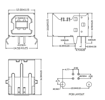 LINK-PP LPUSB1149 USB-B-S-RA