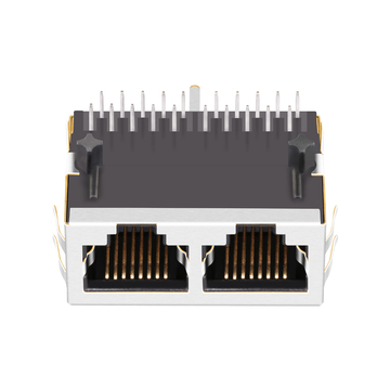 LPJG26818-8CNL 1000 Base-T RJ45 1x2ポート磁気ジャック タブダウン LEDなし 画像4