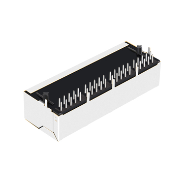 Halo HFJ14-E1G11ERL Compatible LPJG46926-8CNL 1000 Base-T RJ45 1x4 Gigabit Magnetic jacks Without Led Tab Down image 2