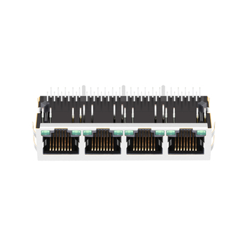 halo hfj14-1g11er-l11rl compatible link-pp lpjg46826-8afnl 100 1000 base-t rj45 1x4 gigabit magjack green green led tab down image 3