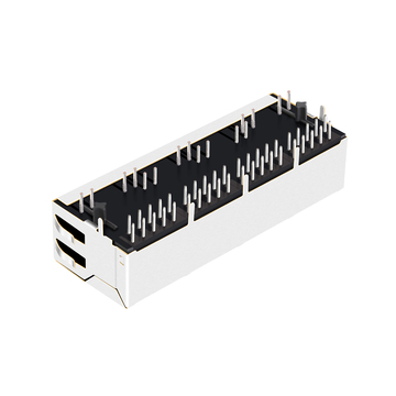 LPJG46826-8AFNL 100/1000 Base-T RJ45 1x4 Gigabit Magnetic connectors Green/Green Led Tab Down image 4