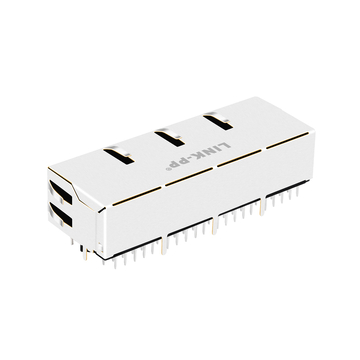 LPJG46826-8AFNL 100/1000 Base-T RJ45 1x4 Gigabit Magnetic connectors Green/Green Led Tab Down image 5