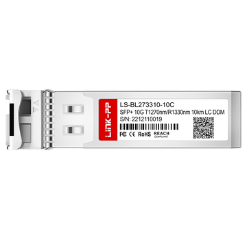 Broadcom SFP-10G23-BX10 Compatible LINK-PP 10G SFP+ BiDi 1270nm-TX/1330nm-RX 10km Simplex LC/UPC DOM SMF Optical Transceiver Module image 3