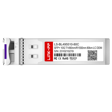 Generic SFP-10G45-BX80 Compatible LINK-PP 10G SFP+ BiDi 1490nm-TX/1550nm-RX 80km Simplex LC/UPC DOM SMF Optical Transceiver Module image 3