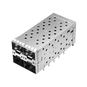 TE 1-2007417-7 Compatible LINK-PP LP22BC01301 SFP+ 2x2 Cage Connector With Outer LightPipe