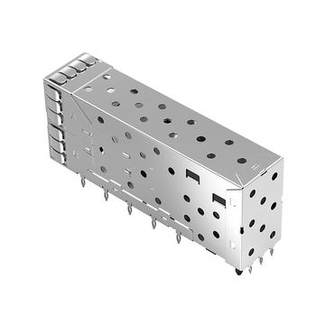 TE 1-2007538-7 Compatible LINK-PP LP21BC01301 SFP+ 2x1 Port Cage Connector With Outer LightPipe image 2