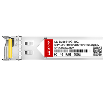 H3C E1MG-1G-BXD-40 Compatible LINK-PP 1G SFP BiDi 1550nm-TX/1310nm-RX 40km Simplex LC DOM SMF Optical Transceiver Module image 3