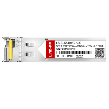 LINK-PP LS-BL55491G-A2C 1G SFP BiDi 1550nm-TX/1490nm-RX 120km DOM Simplex LC SMF Optische Transceivermodule afbeelding 3