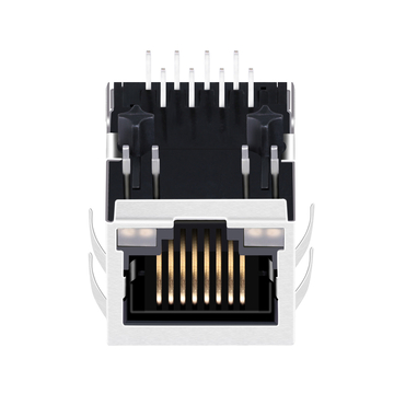 LPJ4011-8G44S0R RJ45 Jack with 10/100 Base-T Integrated Magnetics Tab Down Yellow&Green/Yellow&Green Leds image 5