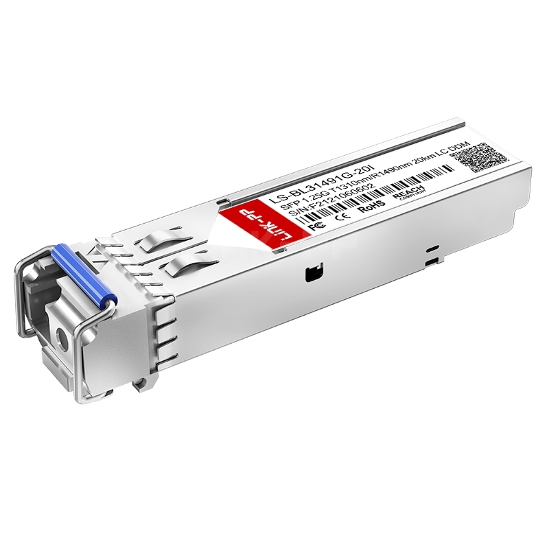 LS-BL31491G-20I SFP 1.25G BiDi 1310nm-TX/1490nm-RX 20km DOM Simplex LC/UPC SMF Optical Transceiver Module(Industrial)