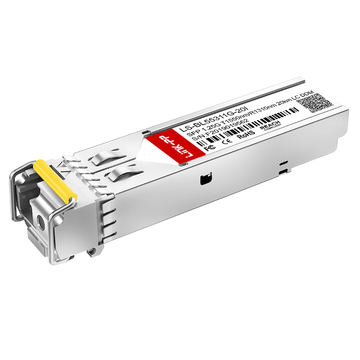 LINK-PP LS-BL55311G-20I 1G BiDi SFP 1550nm-TX/1310nm-RX 20km DOM Simplex LC/UPC SMF Optical Transceiver Module(Industrial)