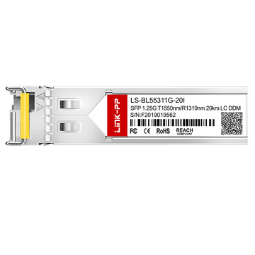 Dahua GSFP-1310R-20-SMF互換 LINK-PP 1G BiDi SFP 1550nm-TX/1310nm-RX 20km DOM シンプレックス LC SMF 光トランシーバーモジュール（産業用）画像3