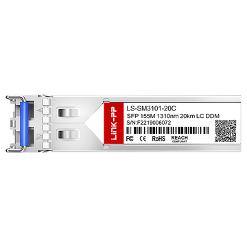 FS SFP-100ELX-31 Compatible LINK-PP 155M SFP 1310nm 20km Duplex LC DOM SMF Optical Transceiver Module image 3