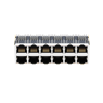 JMA-C51A-663Y Compatibele LPJE265-0I47NLF RJ45 2X6 8p8c Connectoren Geel & Groen/Geel & Groen LED Zonder Magneten afbeelding 3