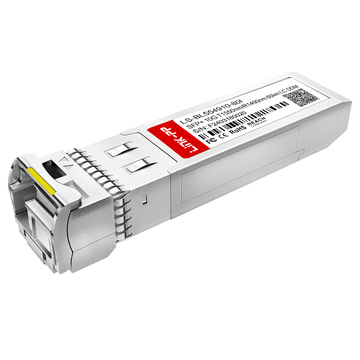 LINK-PP LS-BL554910-80I 10G SFP+ BiDi 1550nm-TX/1490nm-RX 80km Simplex LC DOM SMF Optisches Transceiver-Modul (Industrie)