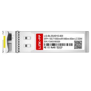 Compatible con Arista SFP-10G54-BX80-I LINK-PP Módulo transceptor óptico 10G SFP+ BiDi 1550nm-TX/1490nm-RX 80km Simplex LC DOM SMF (Industrial) imagen 3