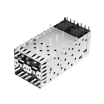 Molex 1700712011 Compatibel LINK-PP LP22CC01103 SFP28 2X2 Cage&Connector met EMI-veervingerlichtgeleider afbeelding 2