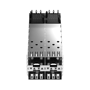 Amphenol UE86-3G2620-10361 Compatible LINK-PP LP22CC01103 SFP28 Cage&Connector 2X2 Port With Light Pipe EMI Spring Finger image 3