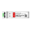متوافق مع Brocade XBR-SFP10G1530-40 LINK-PP صورة مصغرة لوحدة الإرسال والاستقبال الضوئية أحادية الألياف (SMF) بتقنية SFP+ CWDM بسرعة 10 جيجابت/ثانية، بتردد 1530 نانومتر، ومدى 40 كيلومتر، وثنائية الاتجاه، وLC، وDDM.
