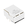 LPJK7403B98NL 1000 Base-T Conector RJ45 Magjack de perfil bajo con pestaña hacia arriba LED naranja y verde/amarillo Imagen en miniatura 2